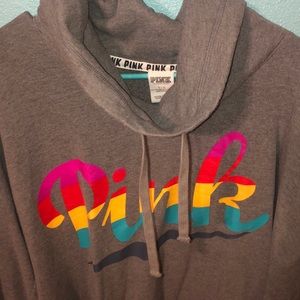 Rainbow PINK turtleneck sweater